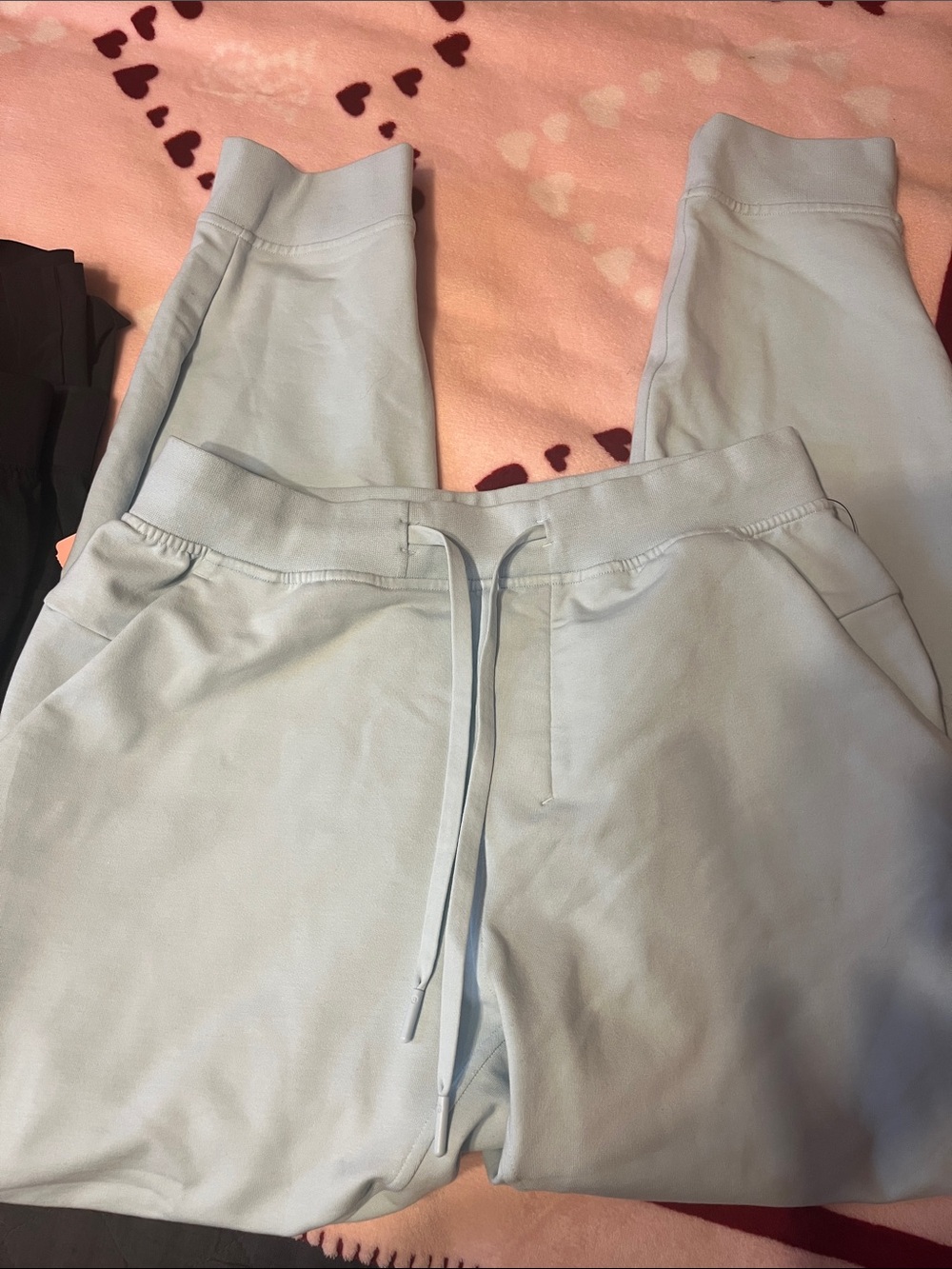 lululemon athletica Men's Pale Blue Drawstring Joggers